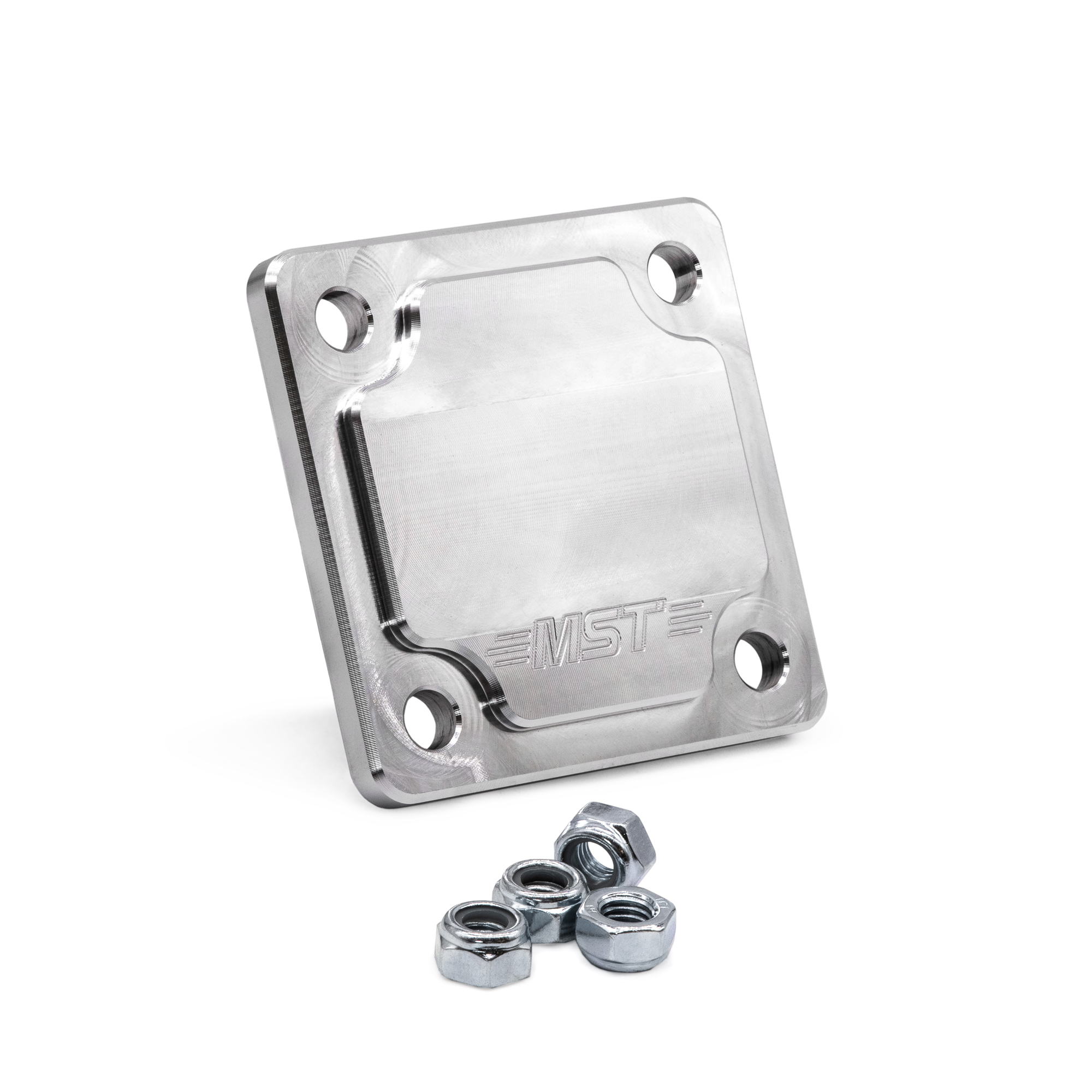 MST Billet Oil Pump Cover Plate Silver