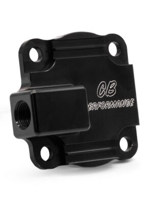 CB Billet Oil Pump Cover Plate, Full Flow, Black