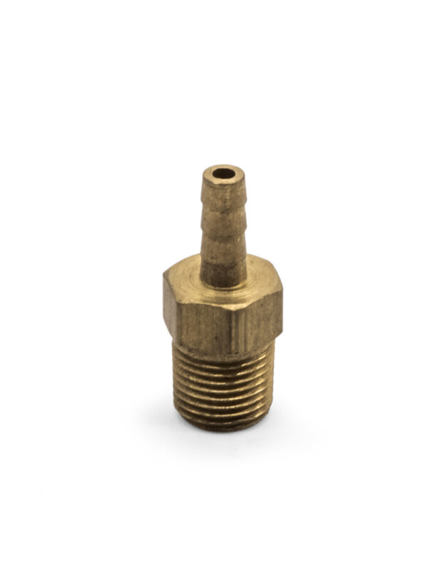 3/16" Hose to 1/8" 27NPT Brass Barbed Fitting Adapter