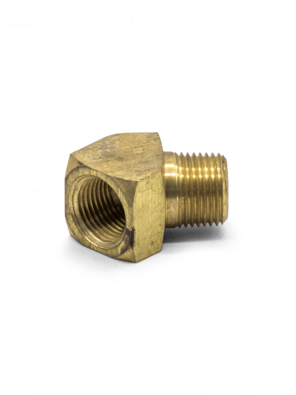 45 Degree 1/4" NPT Brass Barbed Elbow Fitting Adapter