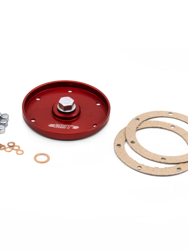 MST Oil Sump Cover Plate (with hardware) Red