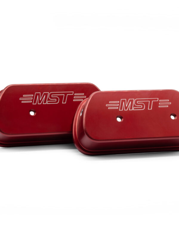 MST High Lift Billet Aluminium Rocker Covers Red