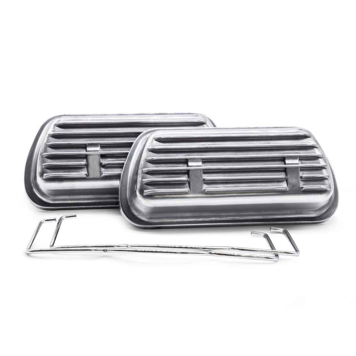 Type 1 Cast Aluminium Valve Rocker Covers Clip On, with Clips and Gaskets