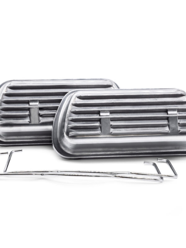 Type 1 Cast Aluminium Valve Rocker Covers Clip On, with Clips and Gaskets