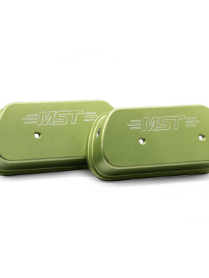 MST Limebug Custom High Lift Billet Aluminium Rocker Covers Lime Green
