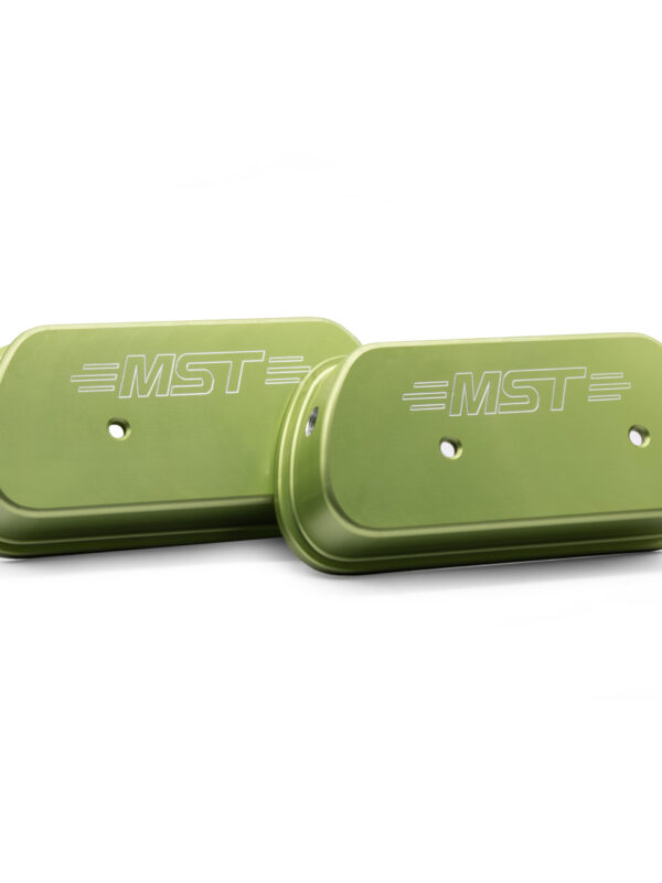 MST Limebug Custom High Lift Billet Aluminium Rocker Covers Lime Green