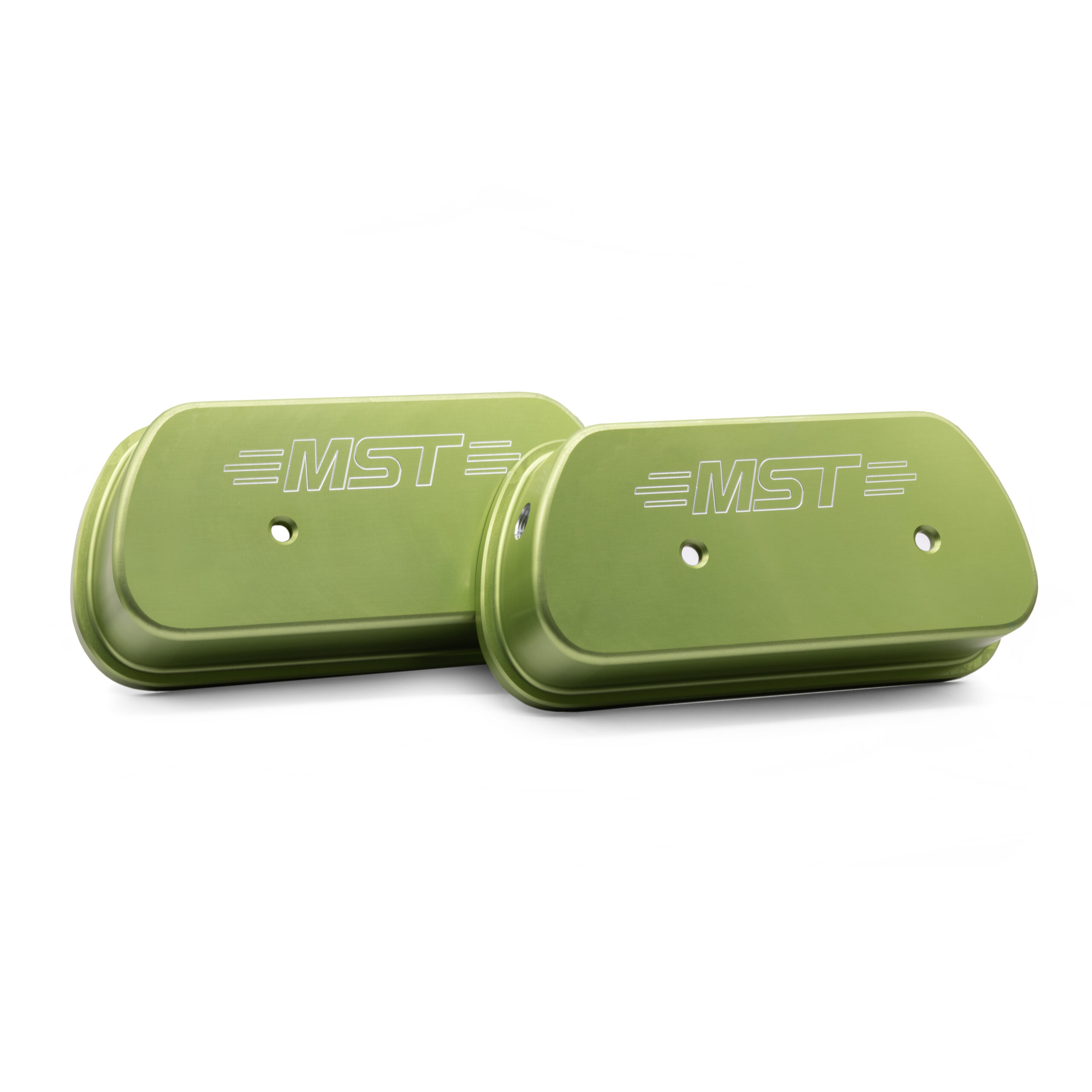 MST Limebug Custom High Lift Billet Aluminium Rocker Covers Lime Green