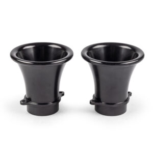 Billet IDA Velocity Stacks Anodized Black Pair, 3 3/16''