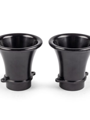 Billet IDA Velocity Stacks Anodized Black Pair, 3 3/16''