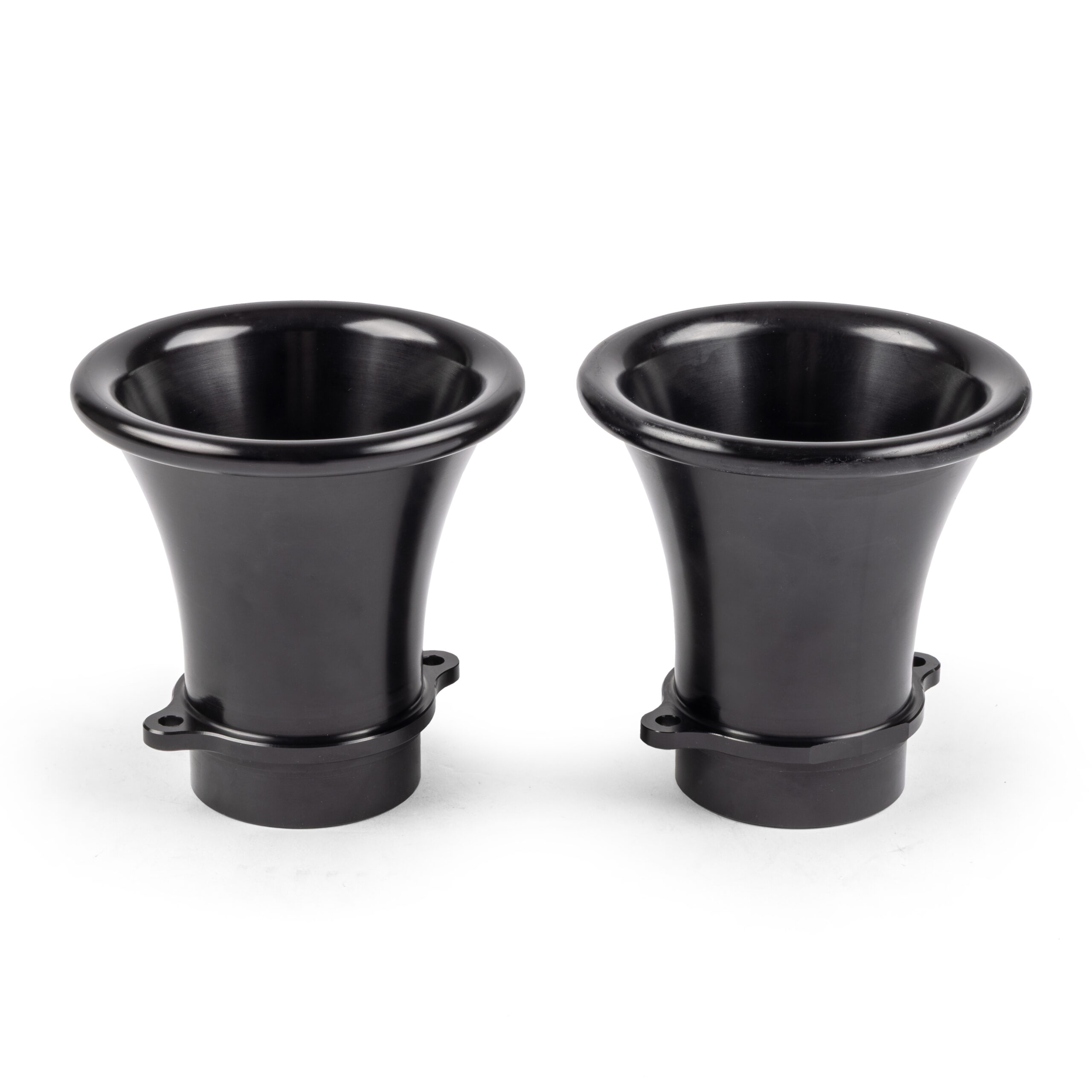 Billet IDA Velocity Stacks Anodized Black Pair, 3 3/16''