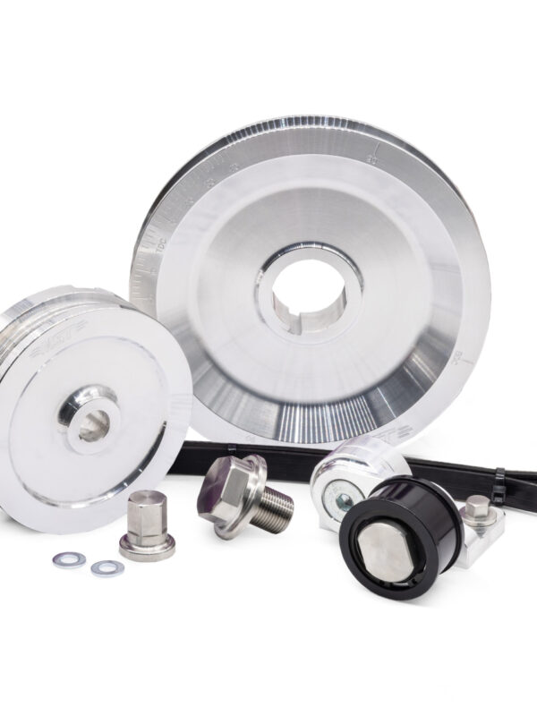 MST Solid Serpentine Pulley Kit, Silver