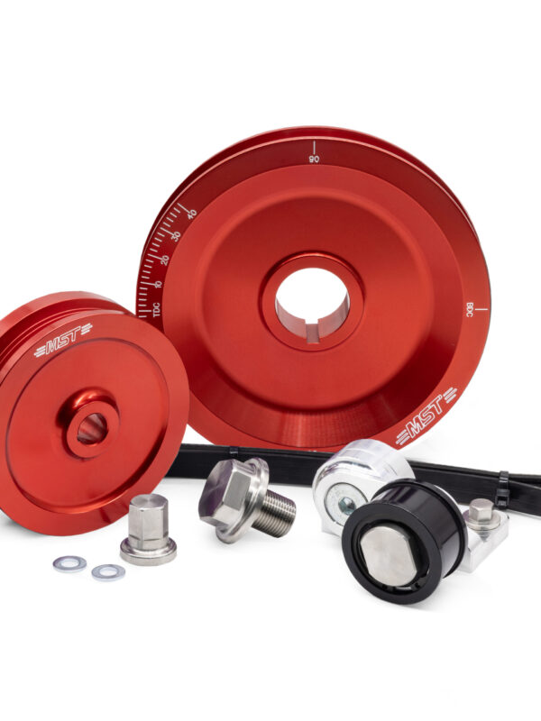 MST Solid Serpentine Pulley Kit, Red