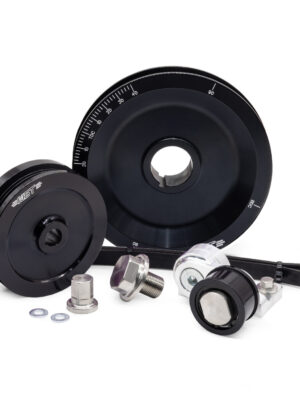 MST Solid Serpentine Pulley Kit, Black
