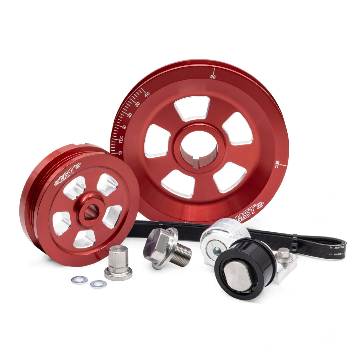 MST Renegade Serpentine Pulley Kit, Red