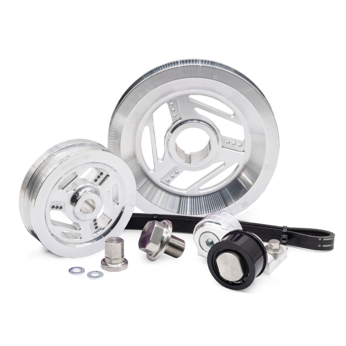 MST Raptor Serpentine Pulley Kit, Silver