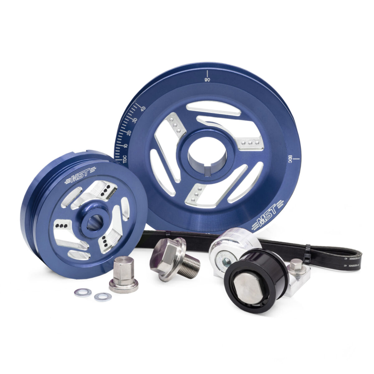 MST Raptor Serpentine Pulley Kit, Blue