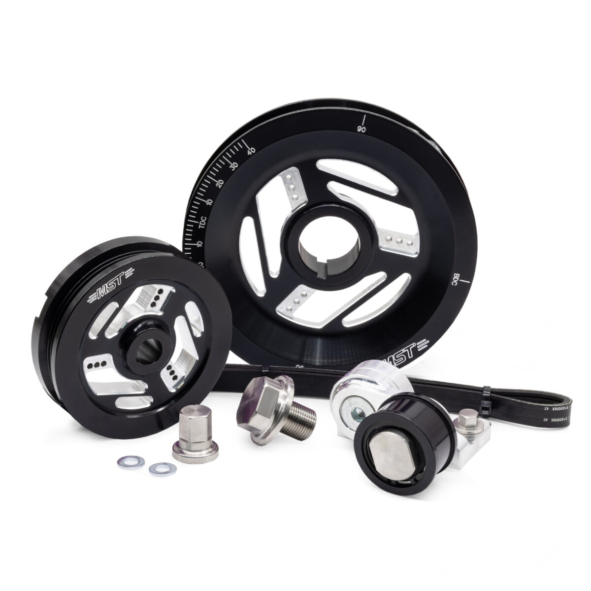 MST Raptor Serpentine Pulley Kit, Black