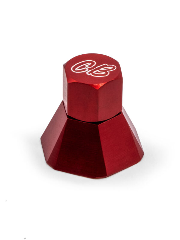 CB Red Billet Alternator Pulley Hex Nut Kit