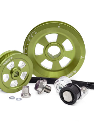 MST Renegade Serpentine Pulley Kit, Lime Green, Limebug Signature