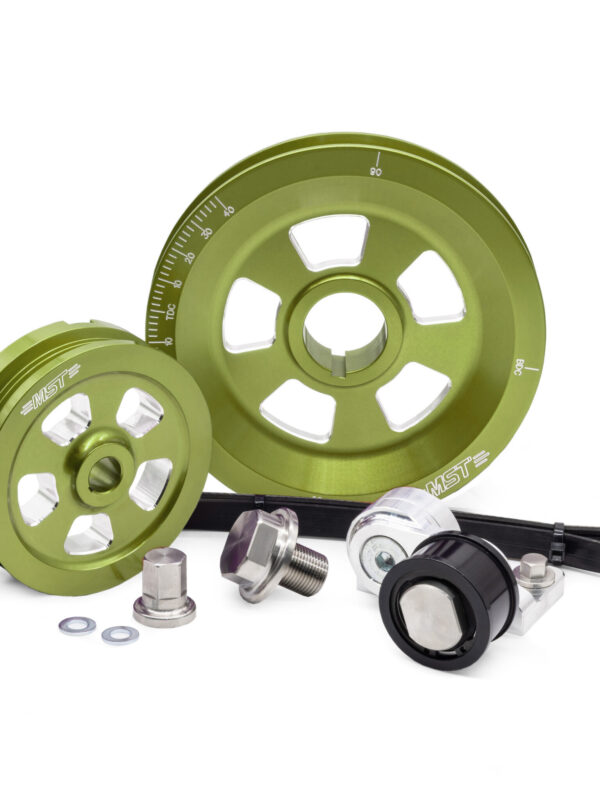 MST Renegade Serpentine Pulley Kit, Lime Green, Limebug Signature