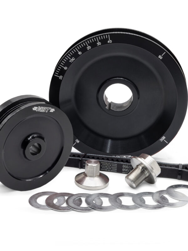 MST Solid FAT V Power Belt Pulley Kit, Black