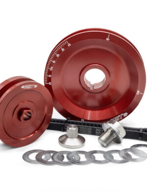 MST Solid FAT V Power Belt Pulley Kit, Red