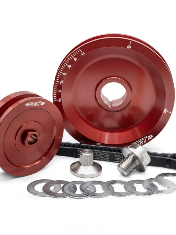 MST Solid FAT V Power Belt Pulley Kit, Red
