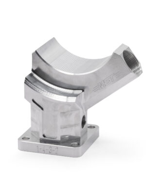 MST Billet Aluminum Alternator Generator Stand Plinth Clear