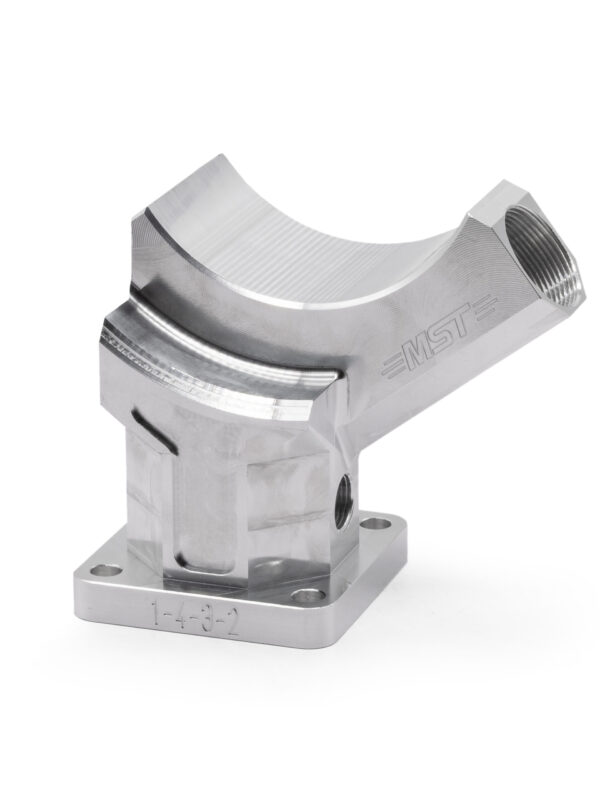 MST Billet Aluminum Alternator Generator Stand Plinth Clear