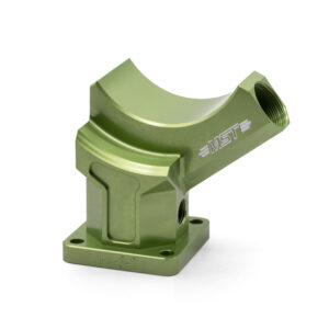 MST Limebug Custom Billet Aluminum Alternator / Generator Stand Plinth, Lime Green