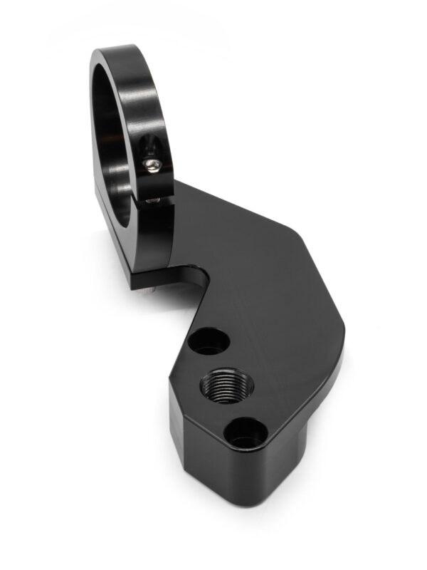 Black Billet Fuel Pump Block Off w Coil Clamp