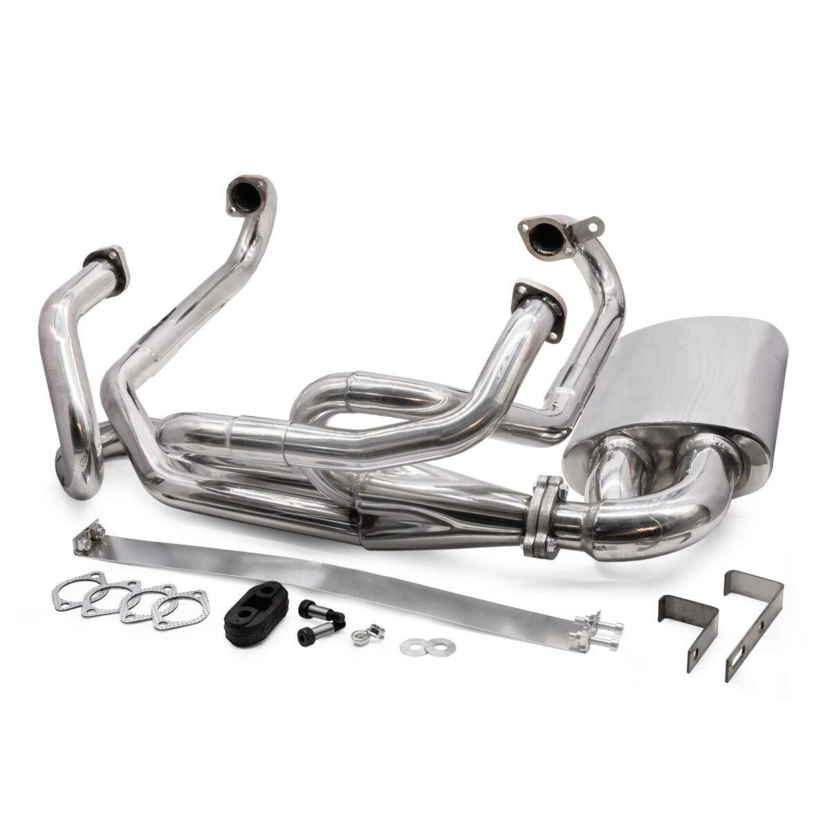 T1 1965-79 Beetle / 1965-67 Split Screen Sidewinder Stainless Steel Full Exhaust System