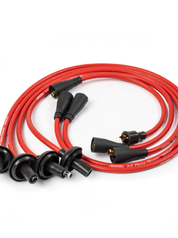 Type 1 009 / 034 Pertronix Red 8mm Flamethrower HT Ignition Leads Set