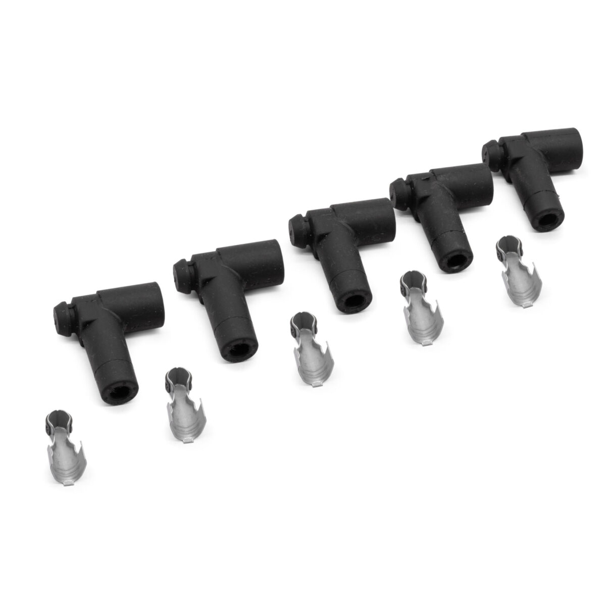 MSD / Pertronix Cap 90 Degree HT Lead Plug Ends, (Ball and Socket)
