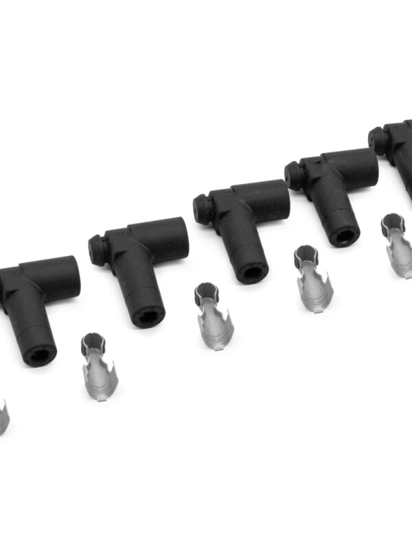 MSD / Pertronix Cap 90 Degree HT Lead Plug Ends, (Ball and Socket)