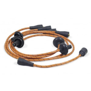 7mm Orange Vintage Cotton Wrapped HT Leads