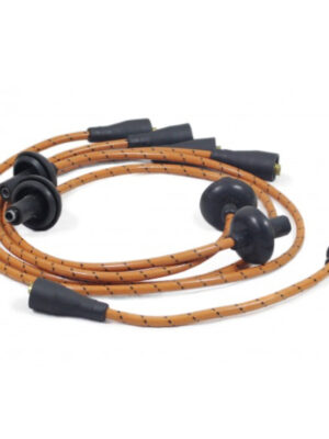 7mm Orange Vintage Cotton Wrapped HT Leads