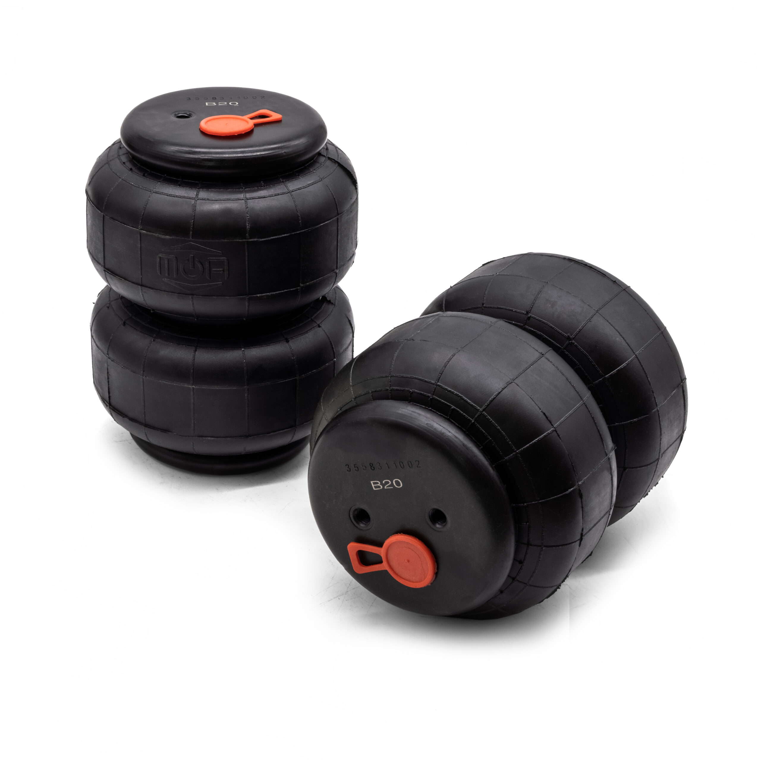 Air Bags B20 MOA Twin Bellow (Single Port) Dual Pack (1x Pair)
