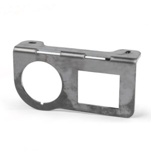 Air Ride 2 Way Paddle Valve & Air Pressure Gauge Mount, Raw, Gauge Left