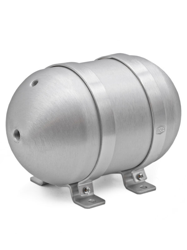 1.0 Gallon MOA Seamless Aluminium Stubby Air Tank (5x NPT Ports, 200 PSI Rated)