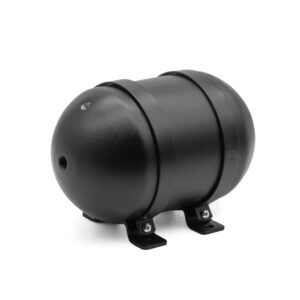 1.0 Gallon MOA Seamless Aluminium Stubby Satin Black Air Tank (5x NPT Ports, 200 PSI Rated)