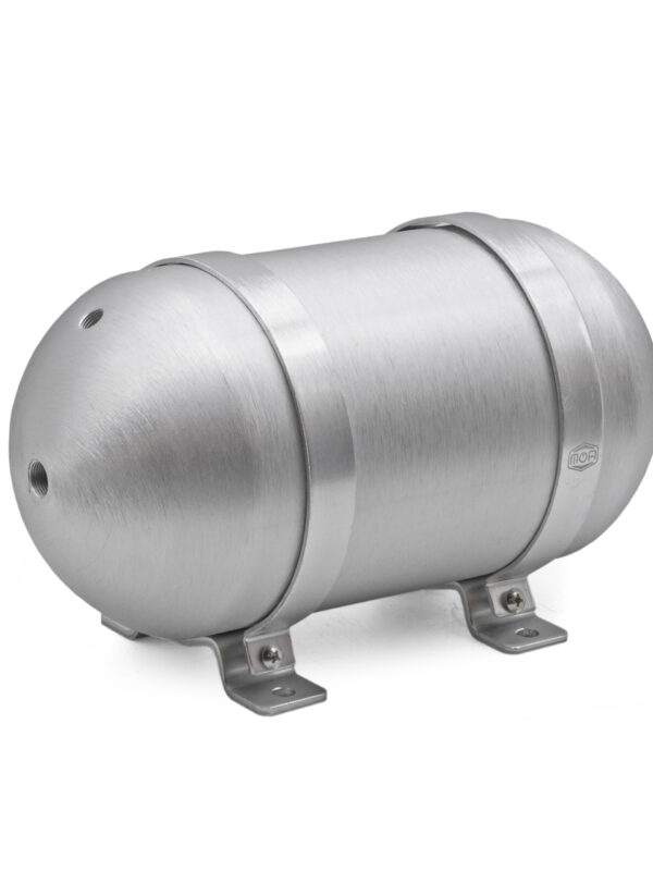1.5 Gallon MOA Seamless Aluminium Stubby Air Tank (5x NPT Ports, 200 PSI Rated)