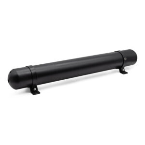 1.5 Gallon MOA Seamless Aluminium Skinny Satin Black Air Tank (5x NPT Ports, 200 PSI Rated)
