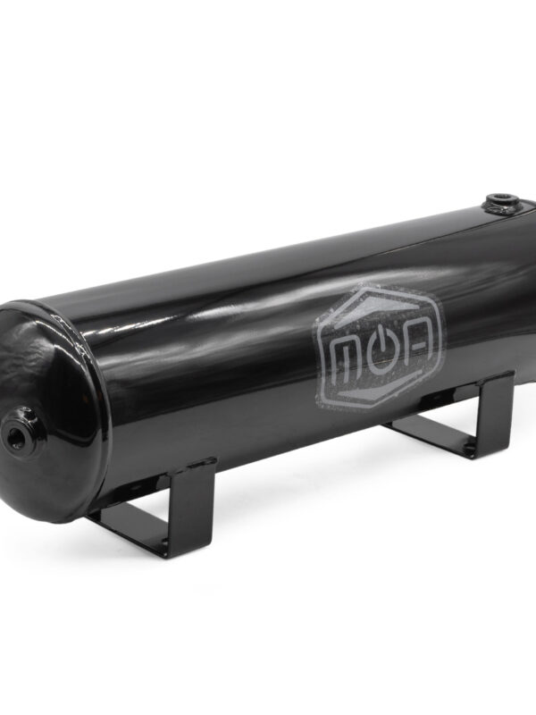 2.5 Gallon MOA Steel Gloss Black Air Tank (6x NPT Ports, 150 PSI Rated)