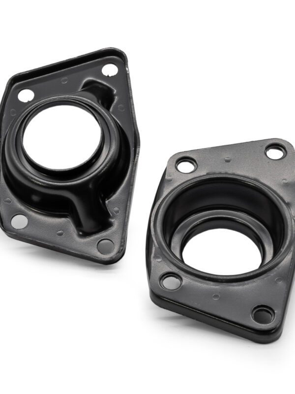 T1 Beetle / Ghia IRS Torsion Bar Covers, Round Bush Style, Satin Black, Pair