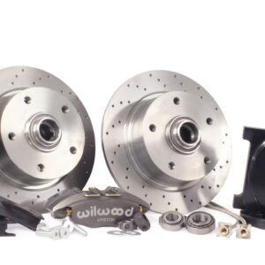 T1 Titan Wilwood 4 Pot Beetle / Ghia 66- Ball Joint 5x130 Porsche Front Disk Brake Conversion Kit