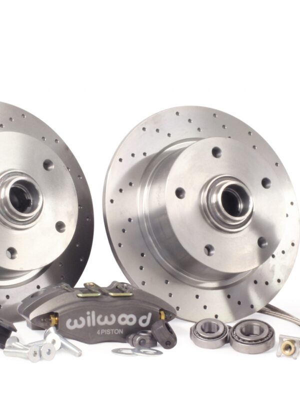 T1 Titan Wilwood 4 Pot Beetle / Ghia 66- Ball Joint 5x130 Porsche Front Disk Brake Conversion Kit