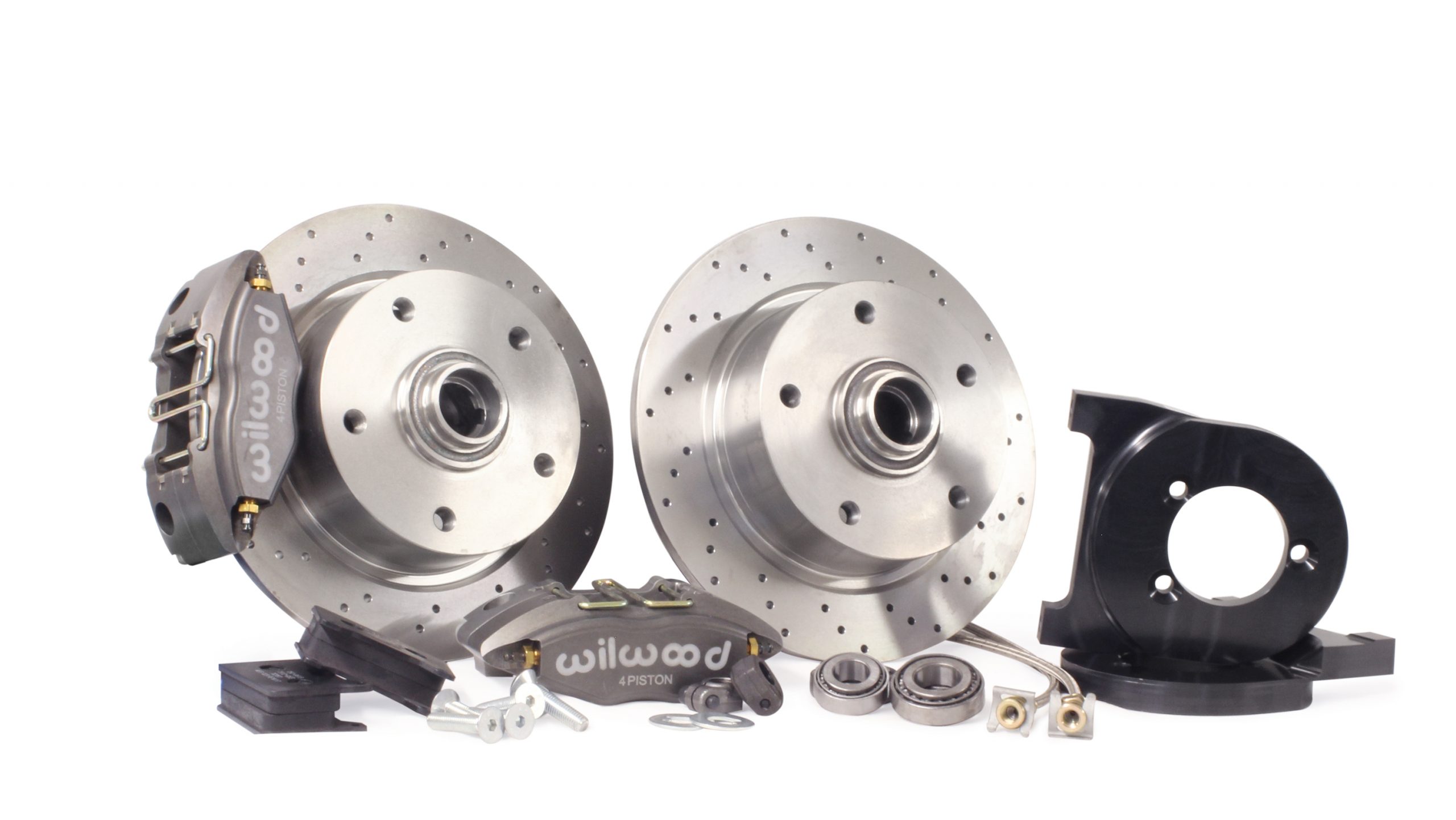 T1 Titan Wilwood 4 Pot Beetle / Ghia 66- Ball Joint 5x130 Porsche Front Disk Brake Conversion Kit