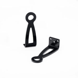T1 Beetle Ghia Black Front Chassis Brake Line Brackets