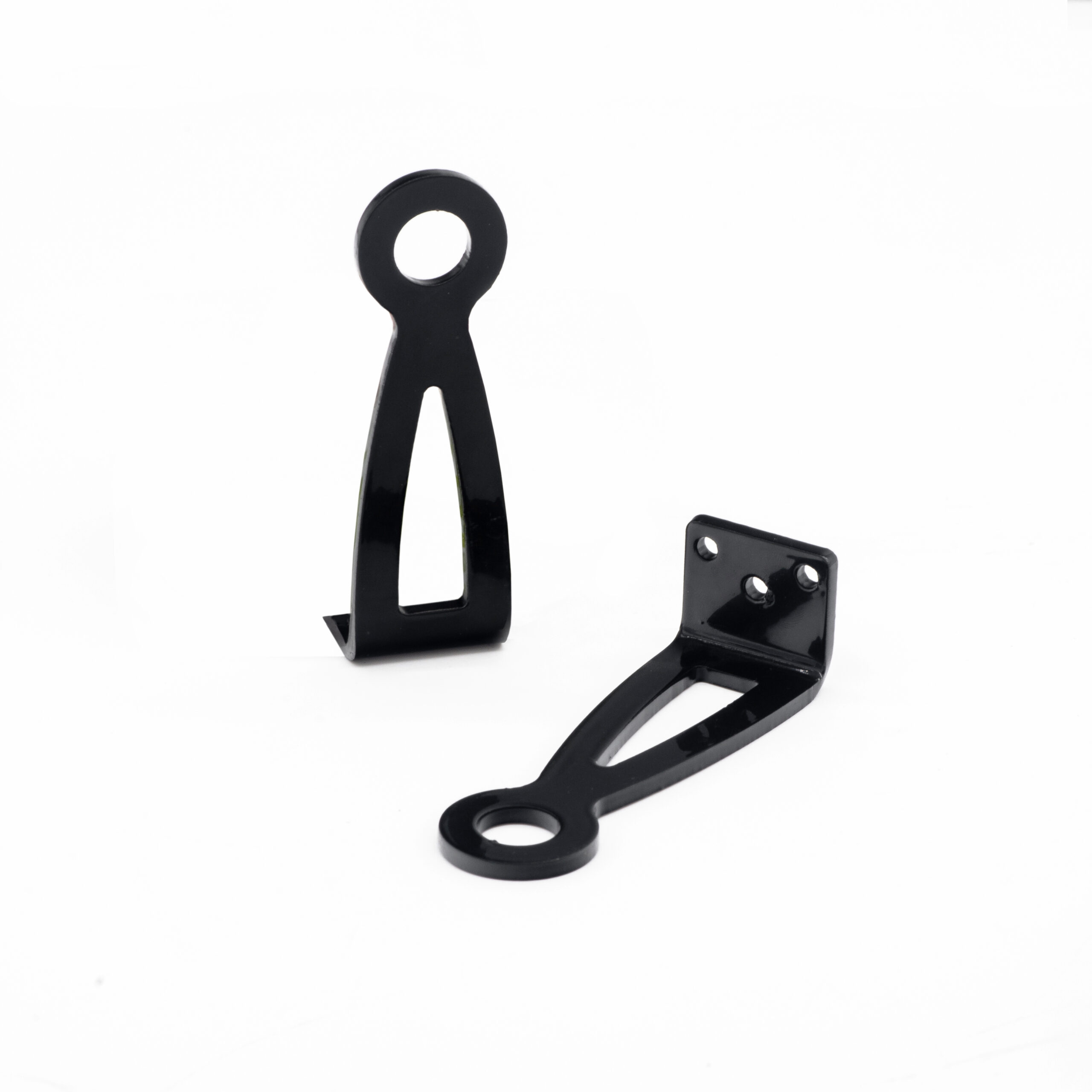 T1 Beetle Ghia Black Front Chassis Brake Line Brackets